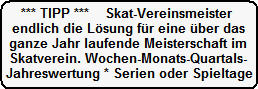 Link zum Programm Skat-Vereinsmeister