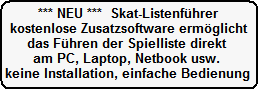Link zum Programm Skat-Vereinsmeister